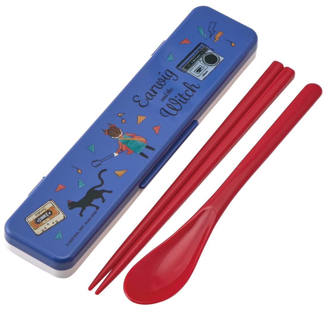 Skater Aya and The Witch 18cm Antibacterial Chopsticks and Spoon Set Made in Japan- Japan Figure Store - #1 Bring To You The Best Japanese Goods