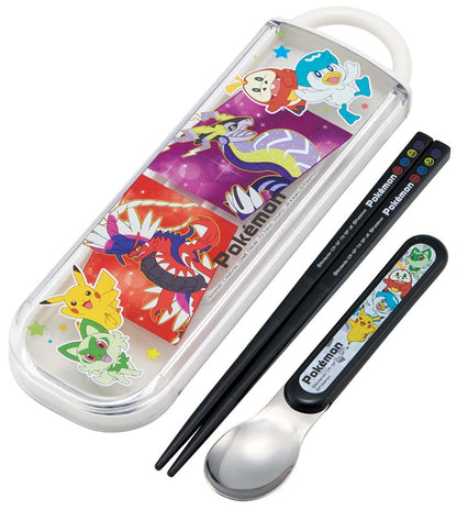Skater Antibacterial Pokemon Chopsticks and Spoon Set Made in Japan 23N