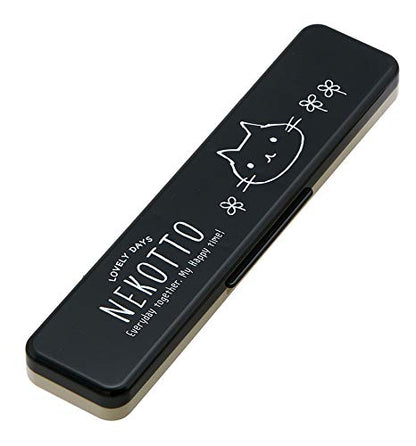 Skater Nekotto 18cm Silver Ion Antibacterial Chopsticks and Spoon Set from Japan- Japan Figure Store - #1 Bring To You The Best Japanese Goods