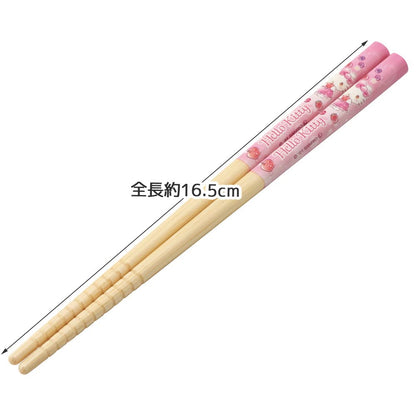 Skater Bamboo Chopsticks 16.5cm Kitty Sweets Design Sanrio Made in Japan- Japan Figure Store - #1 Bring To You The Best Japanese Goods