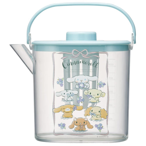 Skater 1.2L Heat-Resistant Cold Tea Pot with Strainer Cinnamoroll Flower Wreath Design CM10-A- Japan Figure Store - #1 Bring To You The Best Japanese Goods