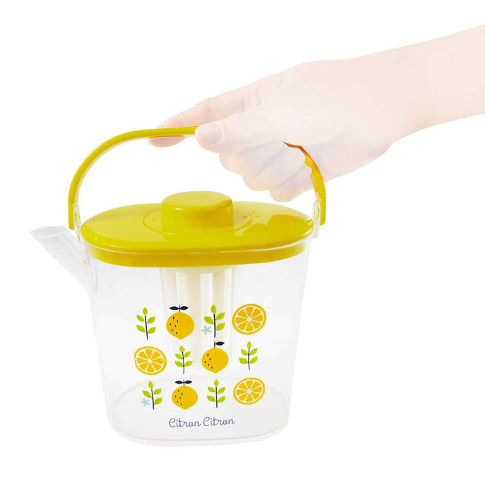 Skater 1.2L Cold Tea Pot with Tea Strainer Lemon Design CM10 Model- Japan Figure Store - #1 Bring To You The Best Japanese Goods