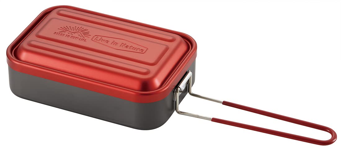 Skater 1000ml Red Outdoor Mess Box - Color Messtin Aftm10N-A No Seasoning Required- Japan Figure Store - #1 Bring To You The Best Japanese Goods