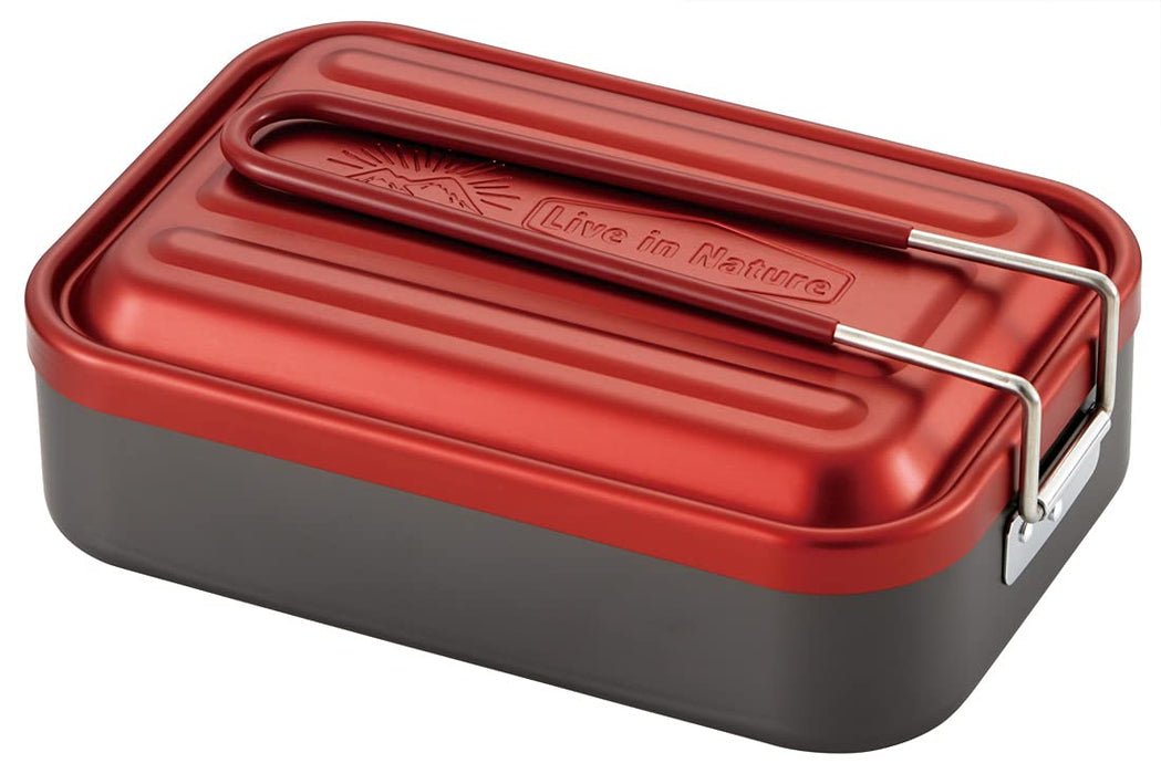 Skater 1000ml Red Outdoor Mess Box - Color Messtin Aftm10N-A No Seasoning Required- Japan Figure Store - #1 Bring To You The Best Japanese Goods