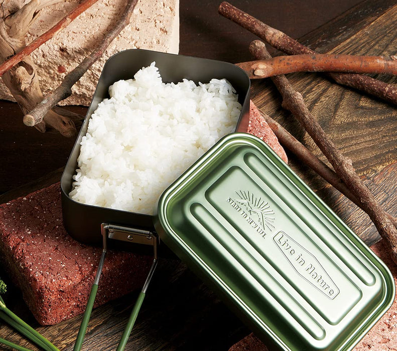 Skater Green 850ml Outdoor Messtin - No Seasoning Required AFTM8N-A Model- Japan Figure Store - #1 Bring To You The Best Japanese Goods