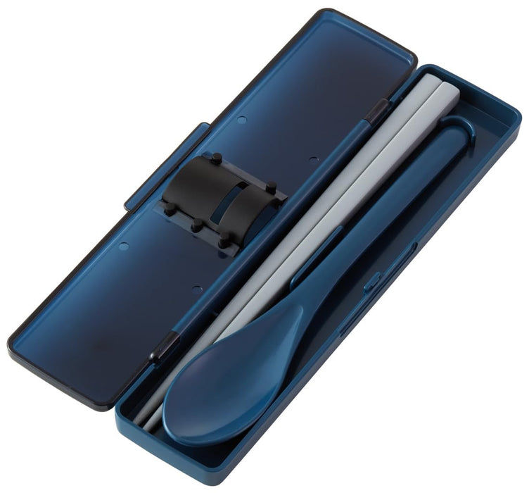 Skater Midnight Blue Antibacterial Chopsticks and Spoon Set 21cm CCS45SAAG-A- Japan Figure Store - #1 Bring To You The Best Japanese Goods