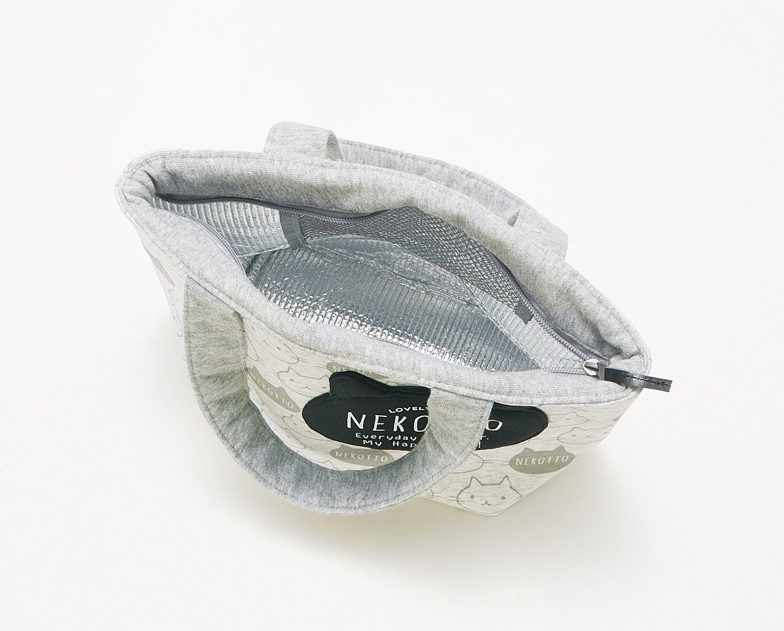 Skater Cool Nekotto Lunch Bag with Mini Pocket - Knbp1 Model- Japan Figure Store - #1 Bring To You The Best Japanese Goods