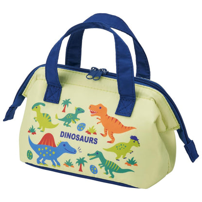 Skater Kids Dinosaur Lunch Bag with Clasp - Child Size Cooling Pack Kga0-A- Japan Figure Store - #1 Bring To You The Best Japanese Goods