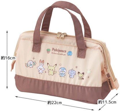 Skater Pokemon Poke Piece Insulated Lunch Bag - Compact Cooling Purse- Japan Figure Store - #1 Bring To You The Best Japanese Goods