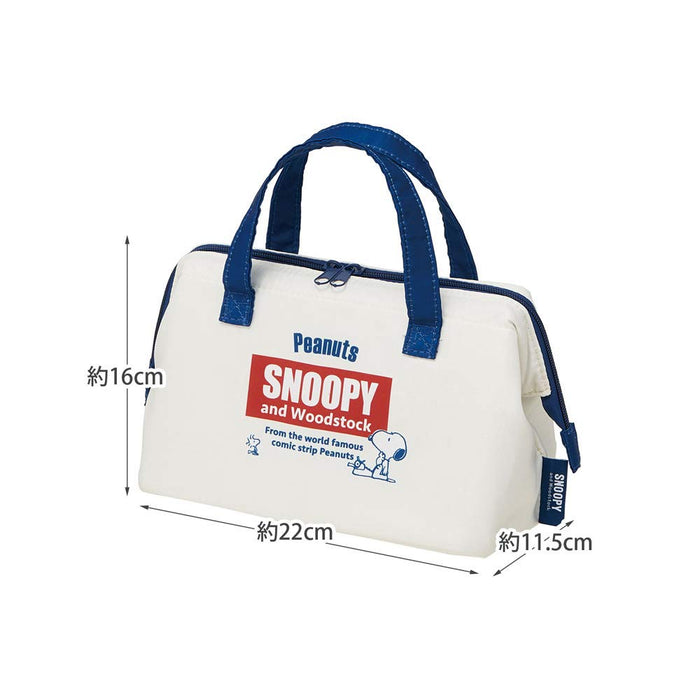Skater Snoopy Retro Label Cooling Purse Lunch Bag Peanuts Kga1 Edition- Japan Figure Store - #1 Bring To You The Best Japanese Goods