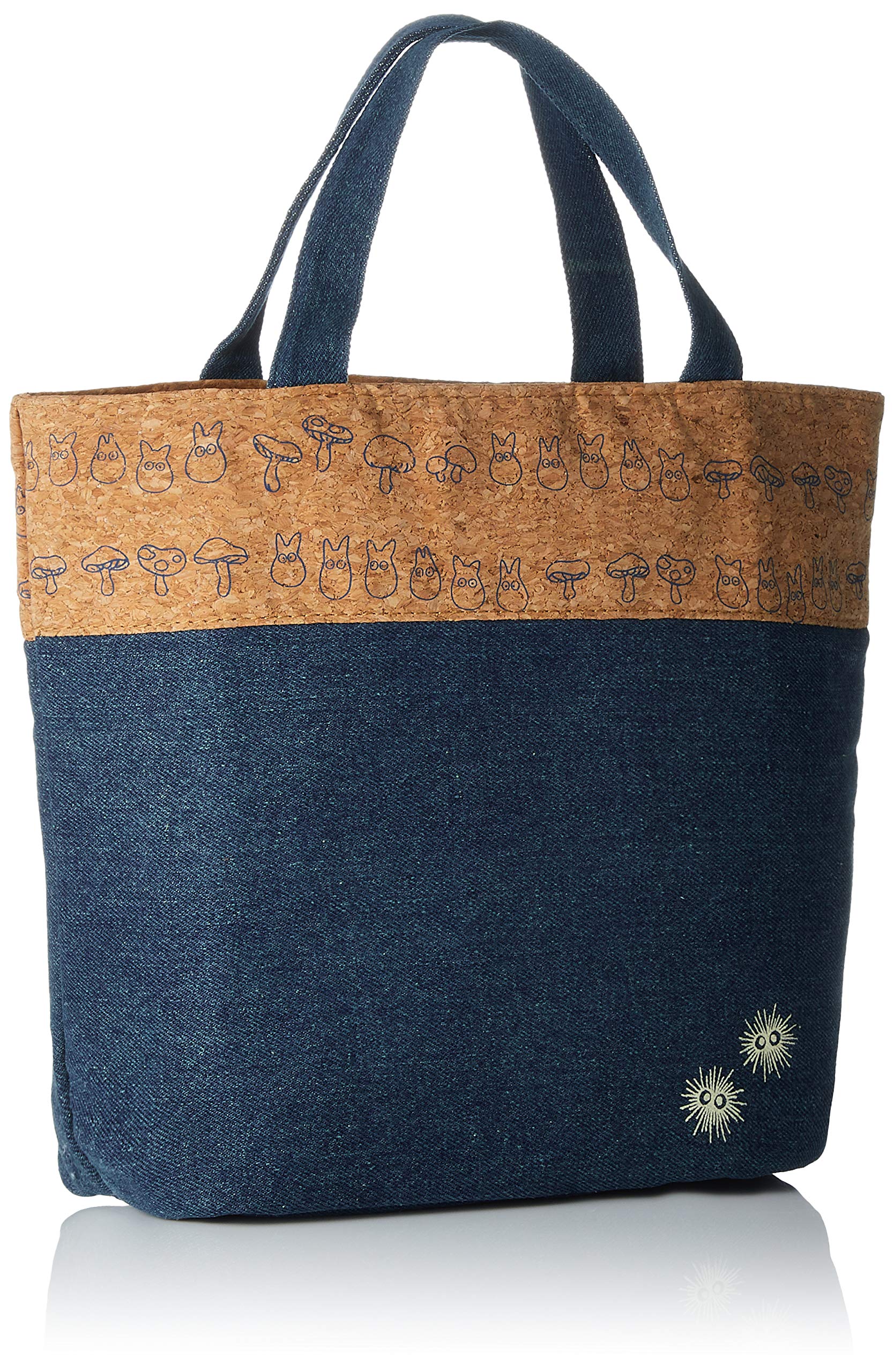 Skater My Neighbor Totoro Ghibli Denim & Cork Cooler Bag - Size M- Japan Figure Store - #1 Bring To You The Best Japanese Goods