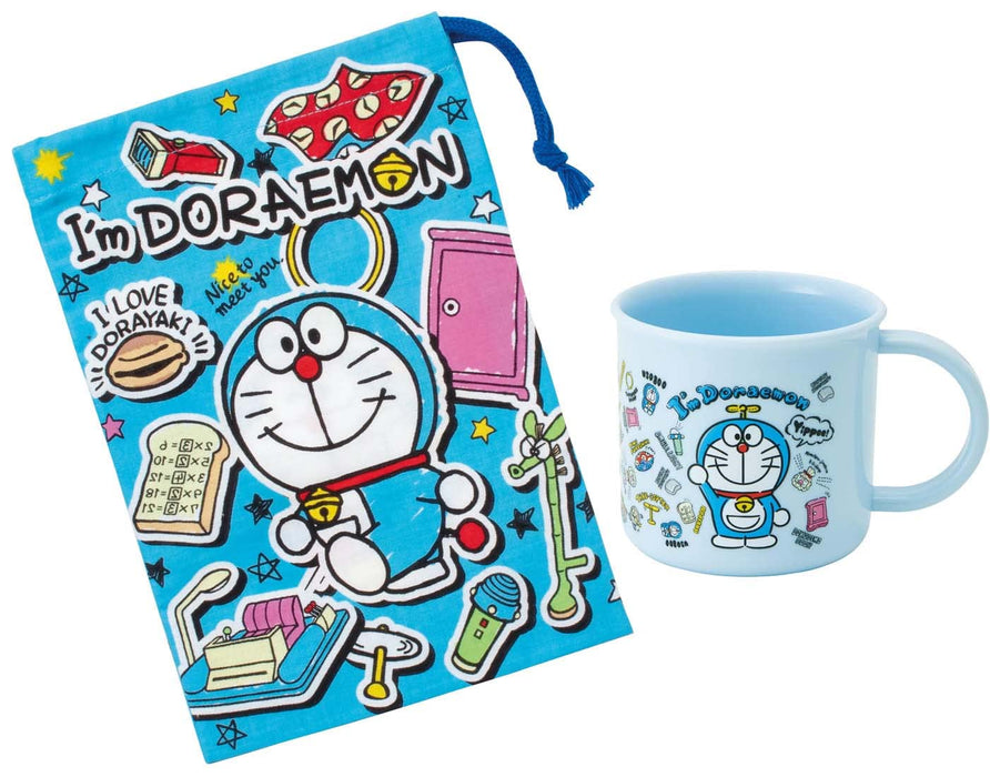 Skater Doraemon Sticker Cup Bag 21 X 15 cm - Skater KB62-A- Japan Figure Store - #1 Bring To You The Best Japanese Goods