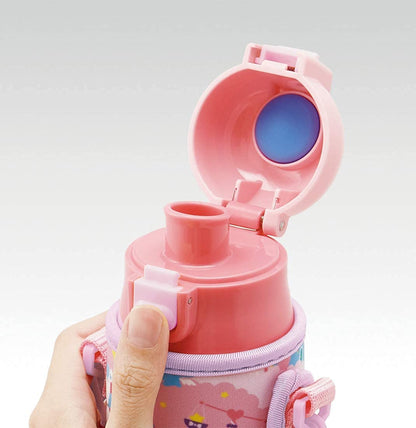 Skater Unicorn Girl Stainless Steel Direct Drinking Water Bottle 470Ml with Cover- Japan Figure Store - #1 Bring To You The Best Japanese Goods