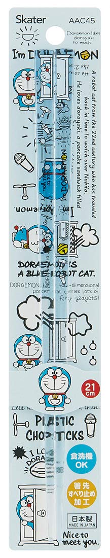 Skater 21cm Doraemon Sanrio Acrylic Chopsticks Dishwasher Safe by Skater- Japan Figure Store - #1 Bring To You The Best Japanese Goods