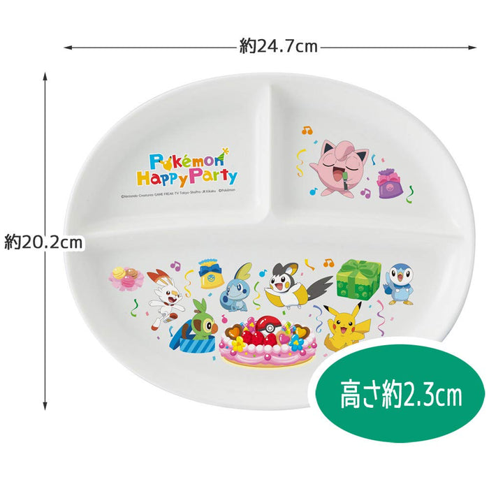 Skater Pokemon Pocket Monsters Silver Ion Antibacterial Lunch Plate Made in Japan- Japan Figure Store - #1 Bring To You The Best Japanese Goods