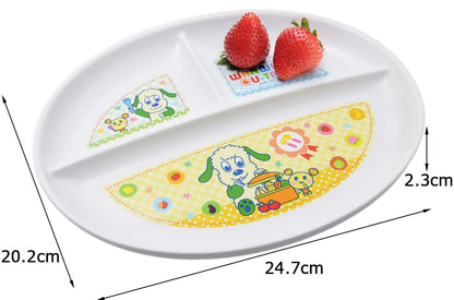 Skater Inai Inai Baa! Dishwasher Safe Lunch Plate 20.2cm x 24.7cm Made in Japan XP17- Japan Figure Store - #1 Bring To You The Best Japanese Goods