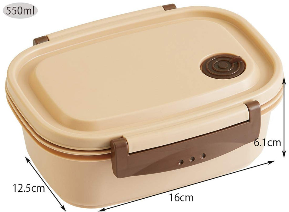 Skater Medium 550ml Microwave Safe Lunch Box - Beige Sealable Storage Container Xpm4-A- Japan Figure Store - #1 Bring To You The Best Japanese Goods