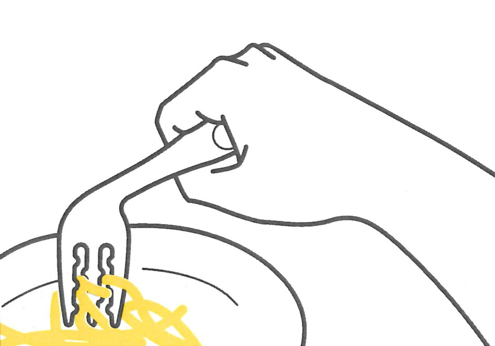 Skater Curved Neck Noodle Fork Brown Easy-to-Eat - Ftcs1 Skater- Japan Figure Store - #1 Bring To You The Best Japanese Goods