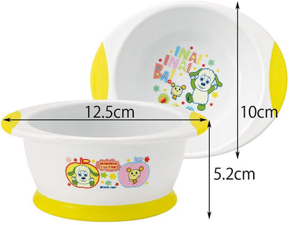Skater Kids' Easy-to-Scoop Rice Bowl Inai Inai Baa Design 12.5x10x5.2 cm- Japan Figure Store - #1 Bring To You The Best Japanese Goods