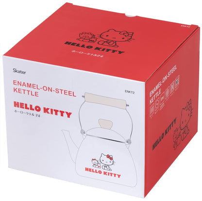 Skater 2L Hello Kitty and Tiny Chum Enamel Kettle - Sanrio ENKT2-A Series- Japan Figure Store - #1 Bring To You The Best Japanese Goods