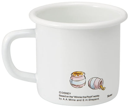 Skater Disney Winnie The Pooh 380Ml Enamel Mug Skater - Enmg4-A- Japan Figure Store - #1 Bring To You The Best Japanese Goods