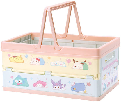 Skater Funyumaru Design Foldable Toy Storage Box Stackable Basket with Handle 38x25x19.5cm - BWOT13-A- Japan Figure Store - #1 Bring To You The Best Japanese Goods
