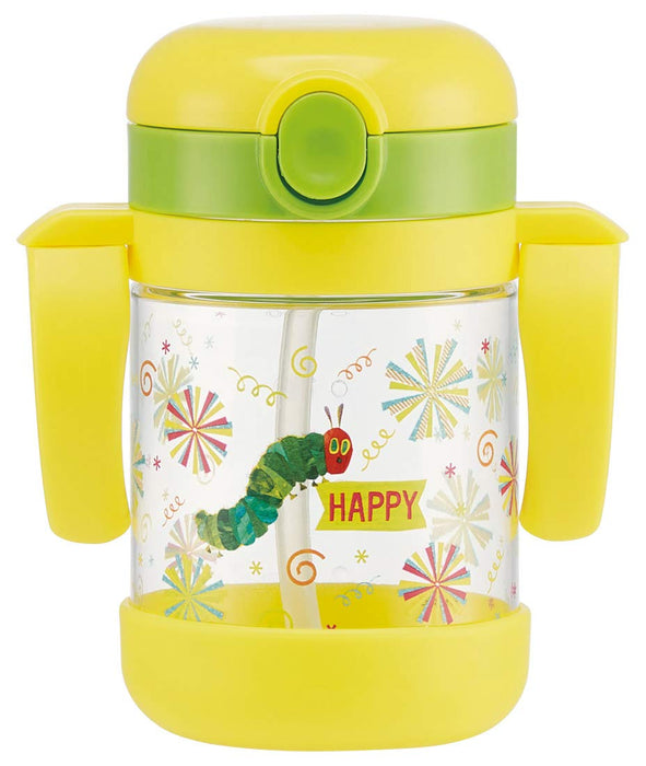 Skater 260ml Foldable Two-Handle Straw Mug Very Hungry Caterpillar Design KSHW1- Japan Figure Store - #1 Bring To You The Best Japanese Goods