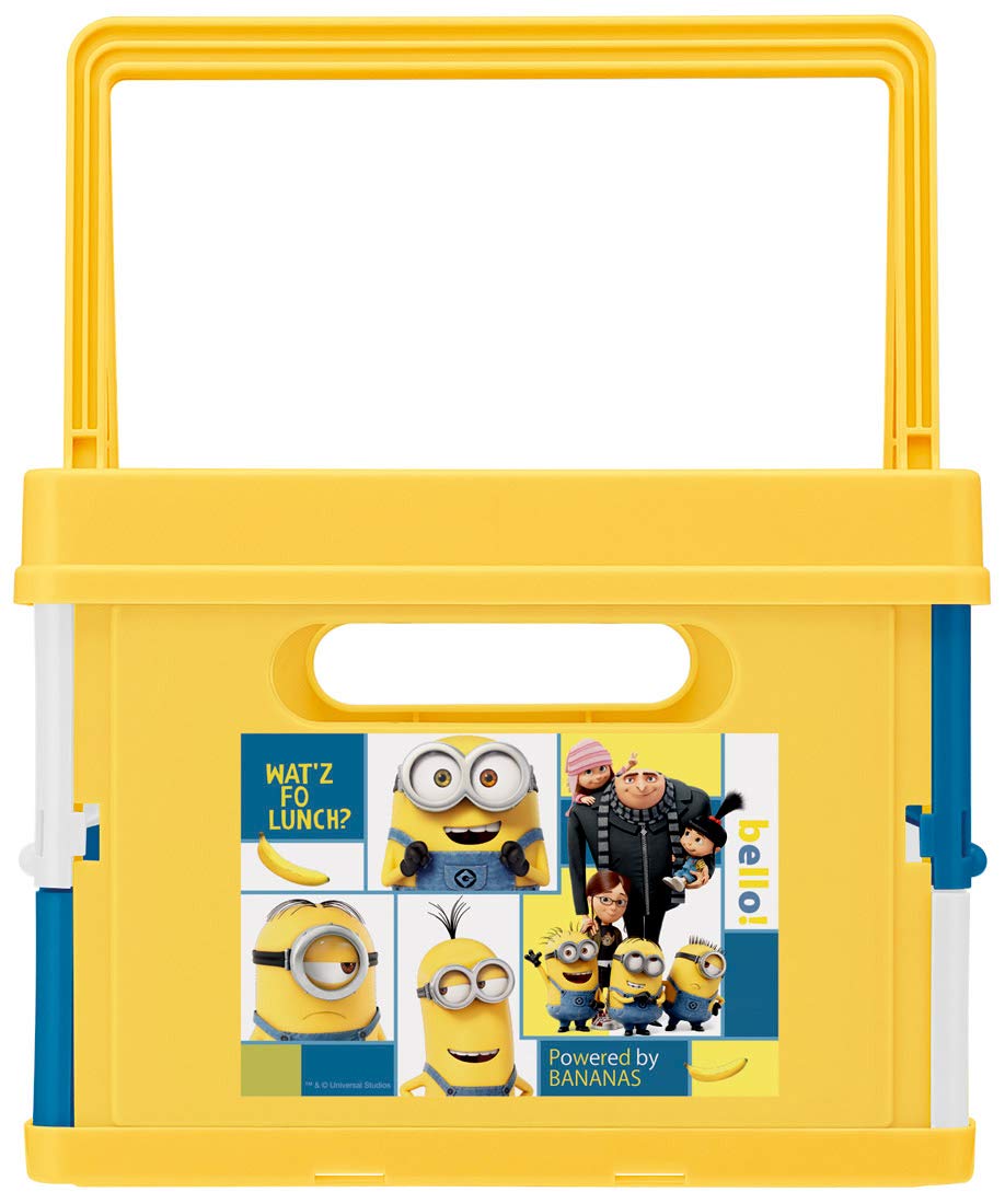 Skater Minions Toy Box - Folding Stackable Storage Basket with Handle 38X25X19.5cm- Japan Figure Store - #1 Bring To You The Best Japanese Goods