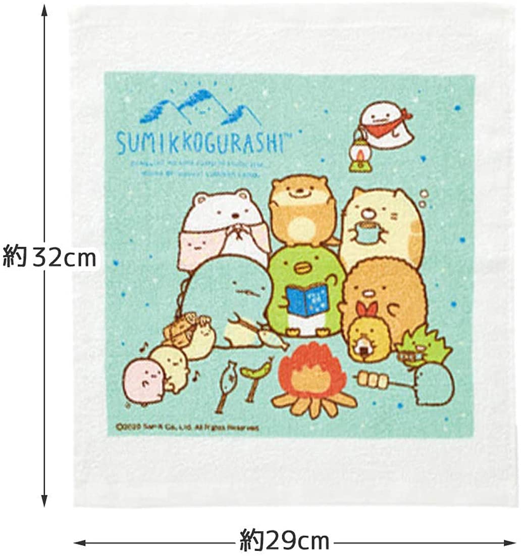 Skater Sumikko Gurashi Camping Hand Towel 3-Pack - Oac1T Model- Japan Figure Store - #1 Bring To You The Best Japanese Goods