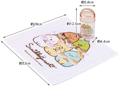 Skater Sumikko Gurashi Sweets Shop Hand Towel 32 x 30.5cm with Case - OA5AG-A- Japan Figure Store - #1 Bring To You The Best Japanese Goods