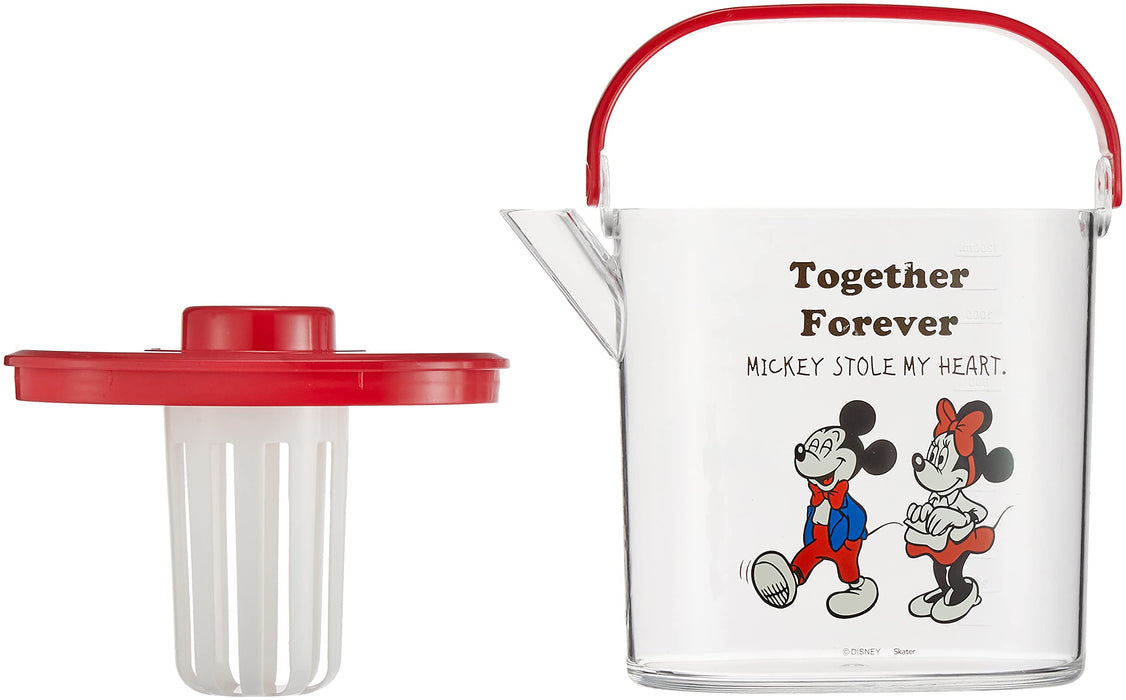 Skater 1.2L Disney Mickey & Friends Comic Heat-Resistant Cold Tea Pot with Strainer- Japan Figure Store - #1 Bring To You The Best Japanese Goods