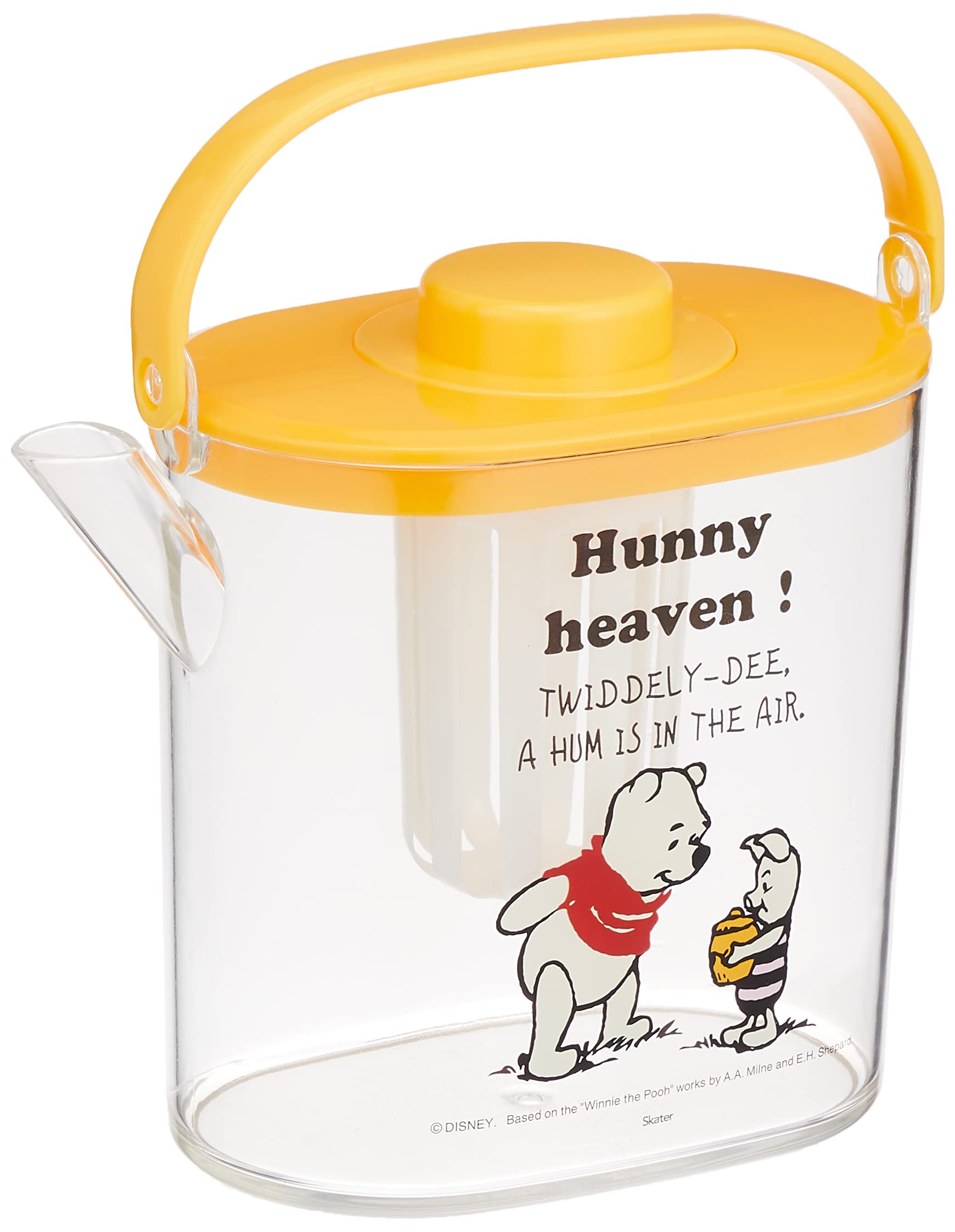 Skater 1.2L Disney Winnie The Pooh Comic Teapot with Heat-Resistant Strainer- Japan Figure Store - #1 Bring To You The Best Japanese Goods