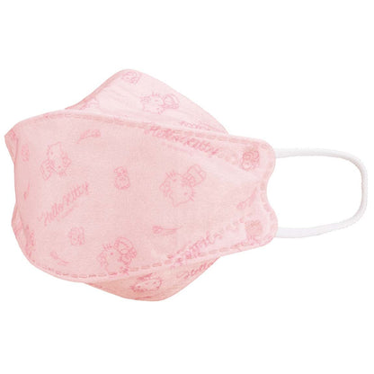 Skater Sanrio Hello Kitty 3D High-Performance Three-Layer Regular Size Mask - Pack of 5- Japan Figure Store - #1 Bring To You The Best Japanese Goods