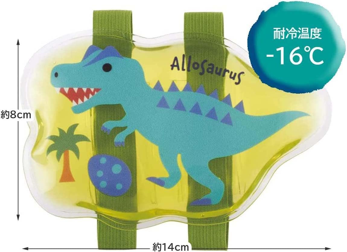 Skater Dinosaur Ice Pack with Adjustable Belt Compact Size 14x8 cm- Japan Figure Store - #1 Bring To You The Best Japanese Goods