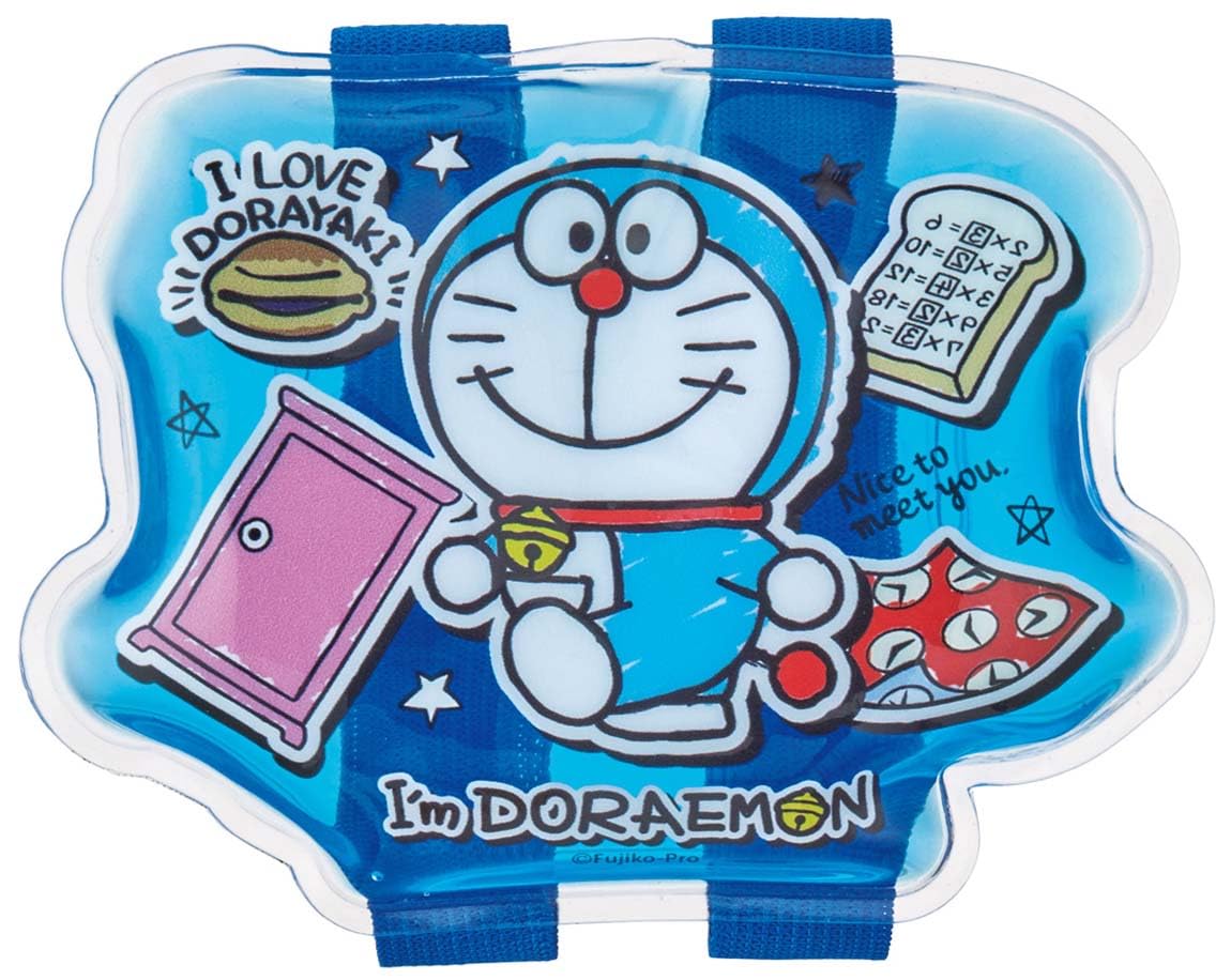Skater Doraemon Sticker Ice Pack with Belt Sanrio 14x8cm Clbb1-A- Japan Figure Store - #1 Bring To You The Best Japanese Goods
