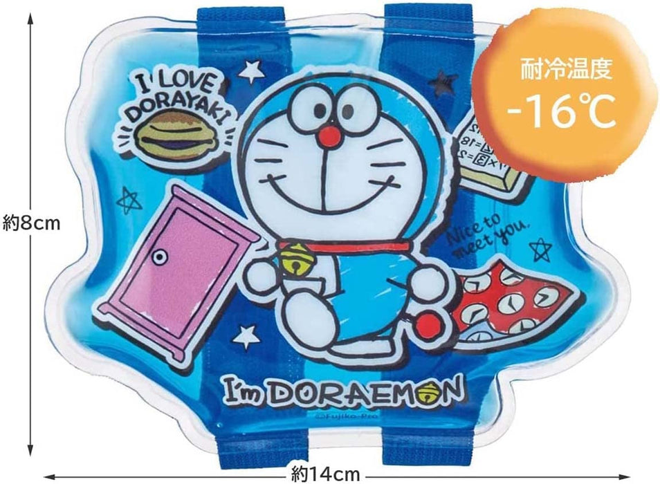 Skater Doraemon Sticker Ice Pack with Belt Sanrio 14x8cm Clbb1-A- Japan Figure Store - #1 Bring To You The Best Japanese Goods
