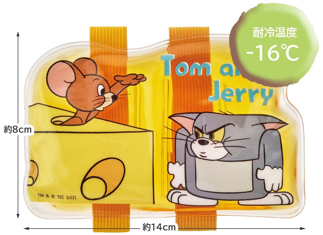 Skater Tom & Jerry Happy Ice Pack with Belt 14 x 8cm - CLBB1-A- Japan Figure Store - #1 Bring To You The Best Japanese Goods