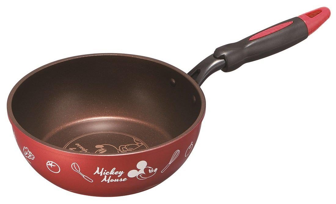 Skater Diamond Coated 20cm Deep Frying Pan IH Gas Stove Compatible Disney Mickey Mouse- Japan Figure Store - #1 Bring To You The Best Japanese Goods