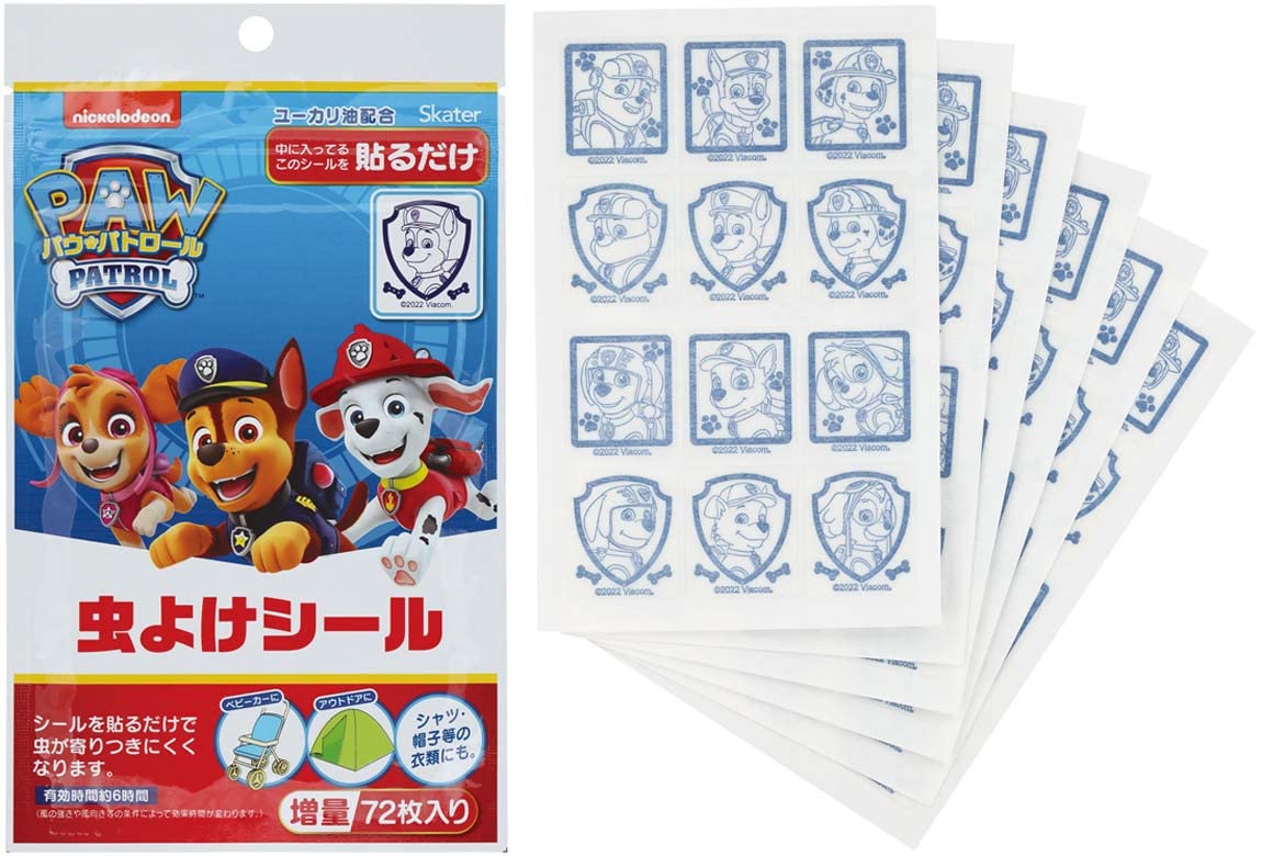 Skater Paw Patrol Insect Repellent Stickers 72 Sheets Made in Japan Myp5-A- Japan Figure Store - #1 Bring To You The Best Japanese Goods