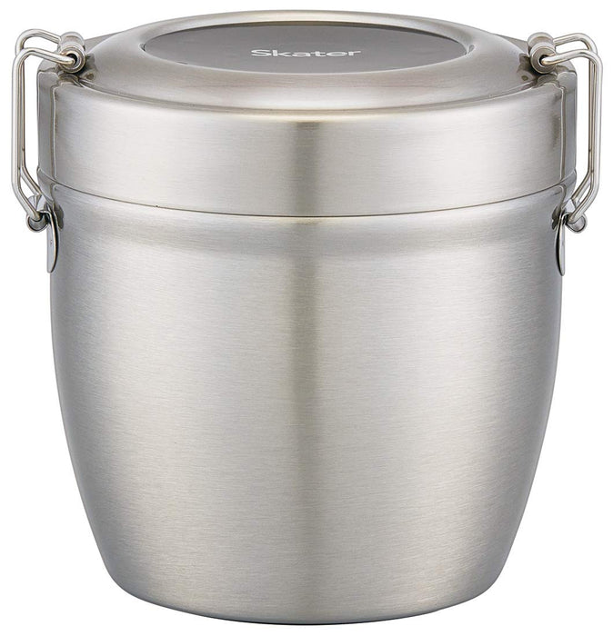 Skater Stainless Steel Lunch Box 550ml Insulated Rice Bowl Silver STLBD6-A- Japan Figure Store - #1 Bring To You The Best Japanese Goods