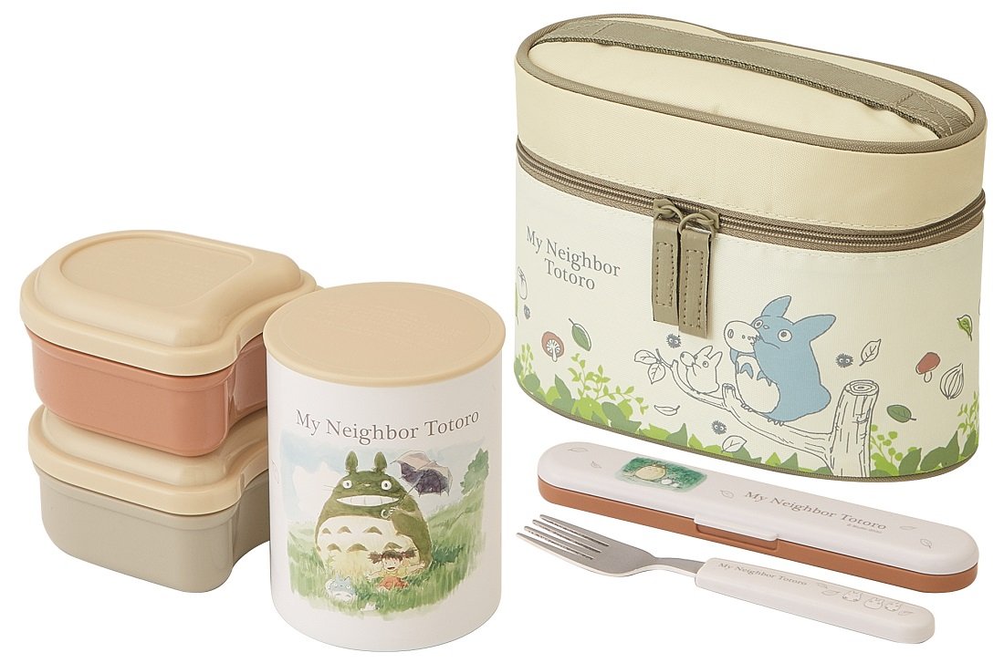 Skater My Neighbor Totoro Insulated Lunch Box 560ml Watercolor Design- Japan Figure Store - #1 Bring To You The Best Japanese Goods