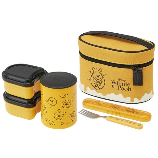 Skater Disney Winnie The Pooh Honey Insulated 560Ml Lunch Box Jar- Japan Figure Store - #1 Bring To You The Best Japanese Goods