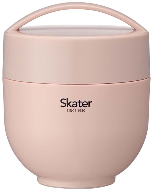 Skater Dull Pink Insulated Lunch Box 540ml Rice Bowl-Shaped Lunch Jar- Japan Figure Store - #1 Bring To You The Best Japanese Goods