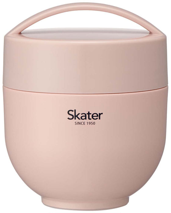 Skater Dull Pink Insulated Lunch Box 540ml Rice Bowl-Shaped Lunch Jar- Japan Figure Store - #1 Bring To You The Best Japanese Goods