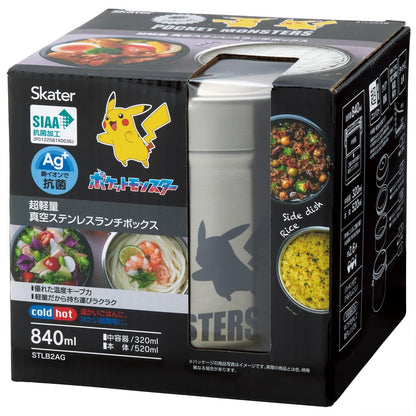 Skater 840Ml Large Capacity Vacuum Insulated Rice Bowl Lunch Box - Pokemon- Japan Figure Store - #1 Bring To You The Best Japanese Goods