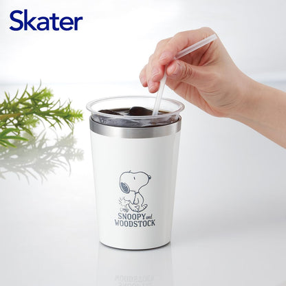 Skater Medium 400ml Stainless Steel Tumbler - Snoopy Design Insulated for Cold Coffee- Japan Figure Store - #1 Bring To You The Best Japanese Goods