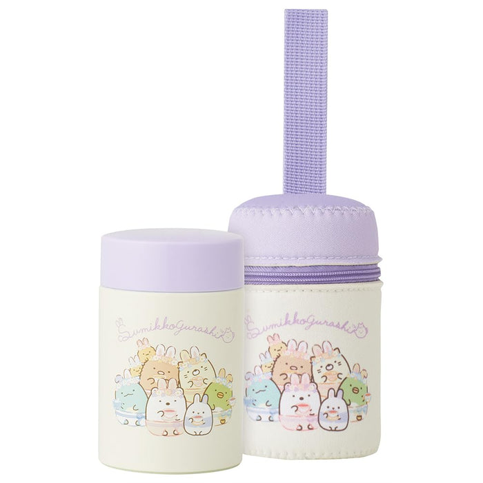 Skater Sumikko Gurashi Rabbit Mini Soup Jar 180ml with Insulated Pouch- Japan Figure Store - #1 Bring To You The Best Japanese Goods