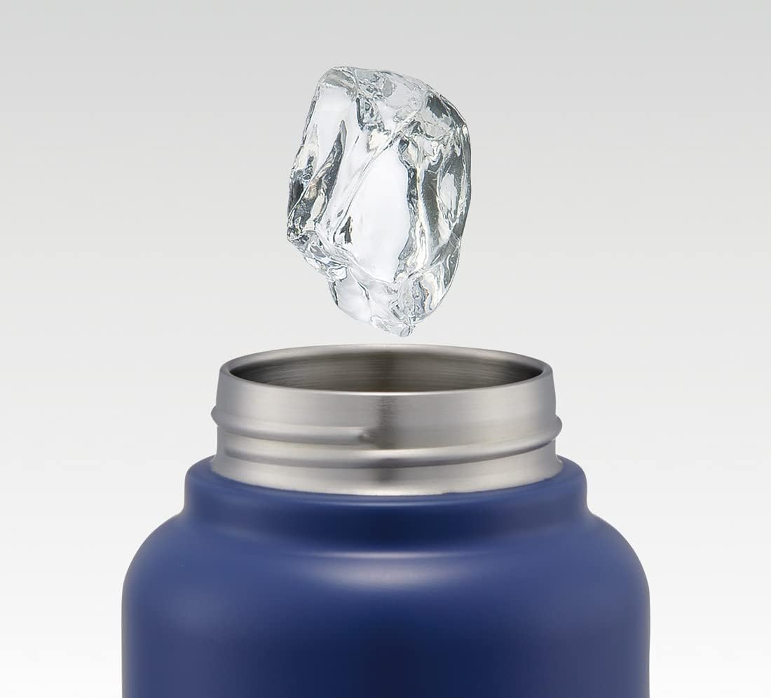 Skater 1000ml Stainless Steel Insulated Mug Bottle with Screw Handle - Navy- Japan Figure Store - #1 Bring To You The Best Japanese Goods