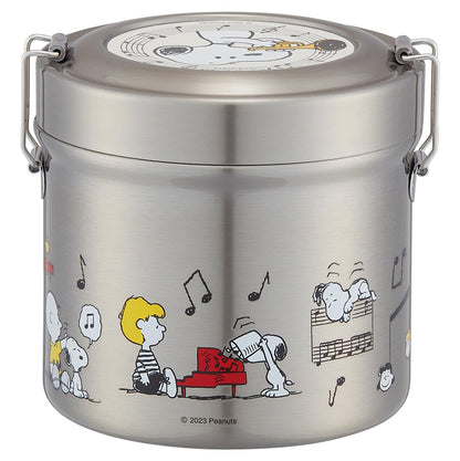 Skater Ultra-Light Stainless Steel 640ml Insulated Lunch Box Snoopy Orchestra- Japan Figure Store - #1 Bring To You The Best Japanese Goods