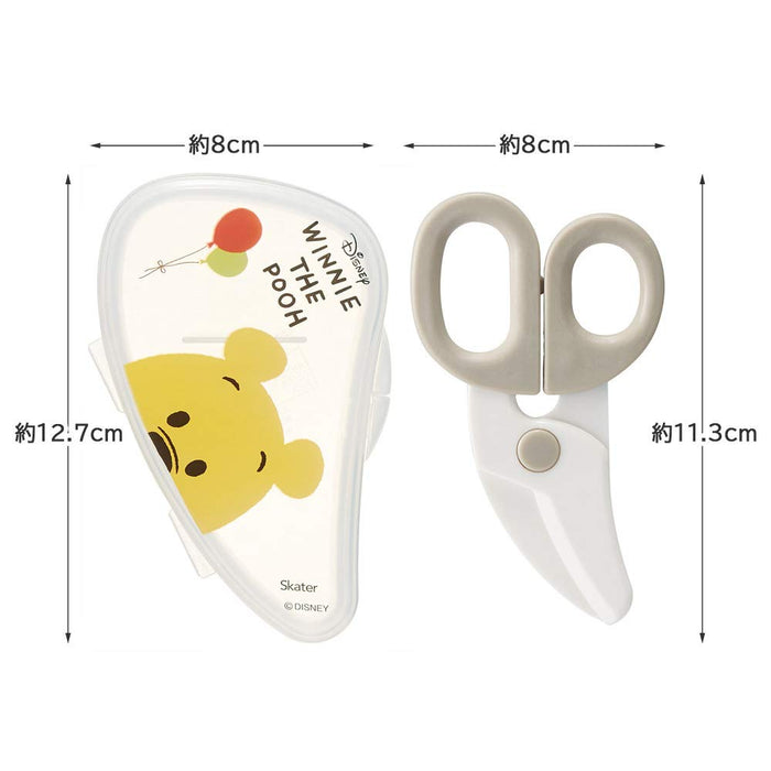 Skater Disney Winnie The Pooh Baby Food Cutter Kitchen Scissors BFC1- Japan Figure Store - #1 Bring To You The Best Japanese Goods